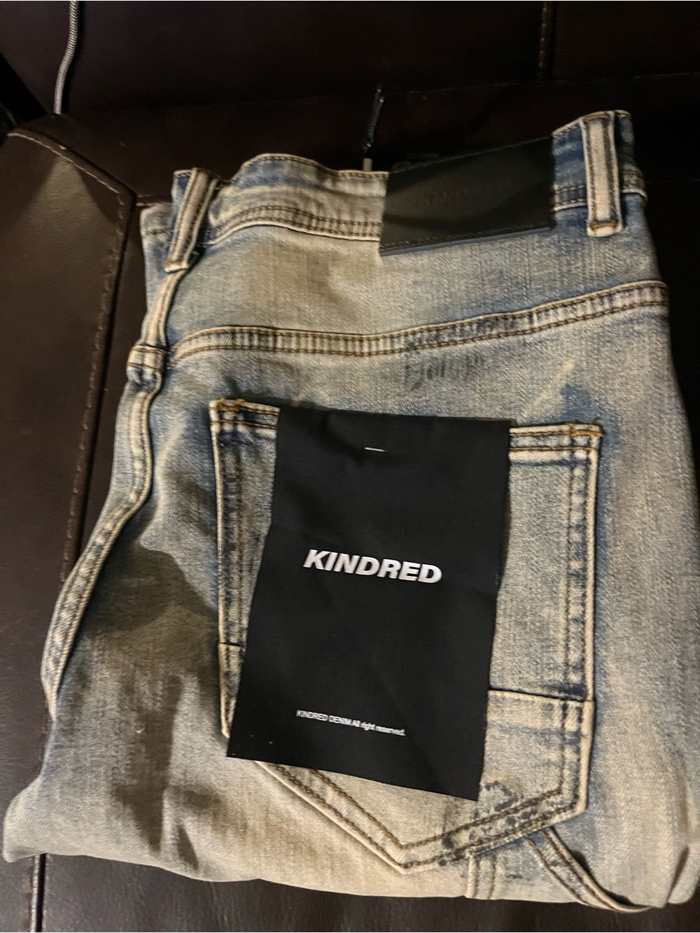 KINDRED Slim Straight Men’s Light Blue Washed Jeans
